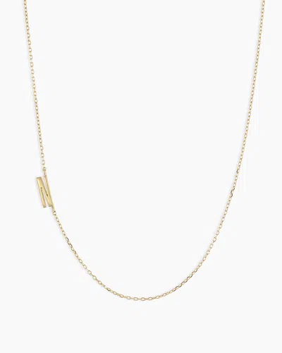 Gorjana 14k Gold Alphabet Necklace In 14k Solid Gold