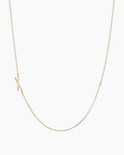 Gorjana 14k Gold Alphabet Necklace In 14k Solid Gold