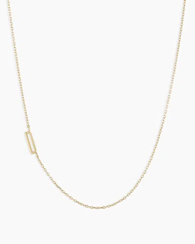 Gorjana 14k Gold Alphabet Necklace In 14k Solid Gold