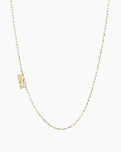 Gorjana 14k Gold Alphabet Necklace In 14k Solid Gold