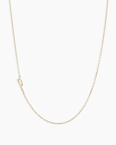 Gorjana 14k Gold Alphabet Necklace In 14k Solid Gold