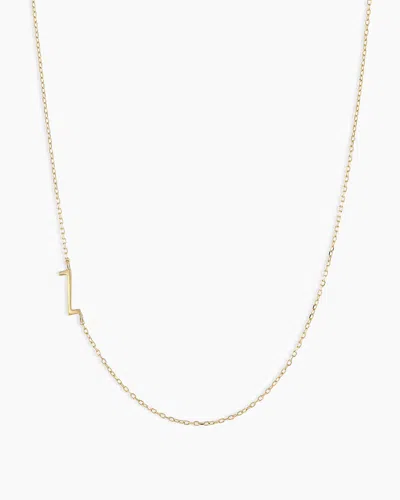 Gorjana 14k Gold Alphabet Necklace In 14k Solid Gold