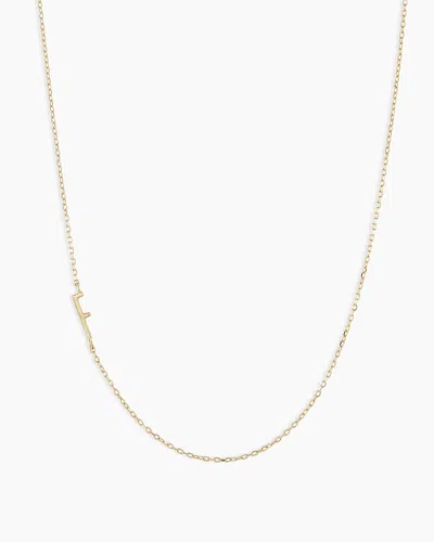 Gorjana 14k Gold Alphabet Necklace In 14k Solid Gold