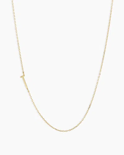 Gorjana 14k Gold Alphabet Necklace In 14k Solid Gold