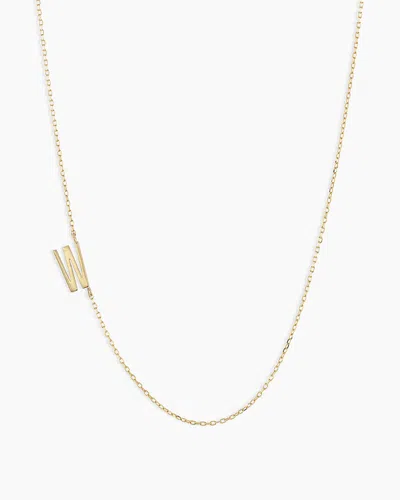 Gorjana 14k Gold Alphabet Necklace In 14k Solid Gold