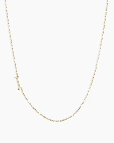 Gorjana 14k Gold Alphabet Necklace In 14k Solid Gold