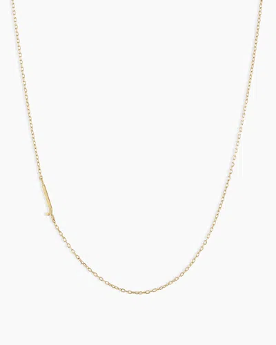 Gorjana 14k Gold Alphabet Necklace In 14k Solid Gold