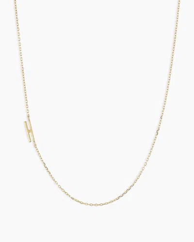 Gorjana 14k Gold Alphabet Necklace In 14k Solid Gold
