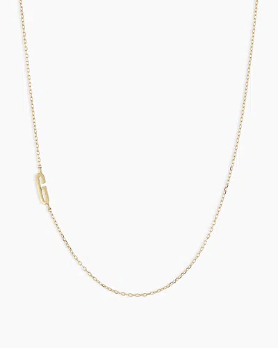 Gorjana 14k Gold Alphabet Necklace In 14k Solid Gold