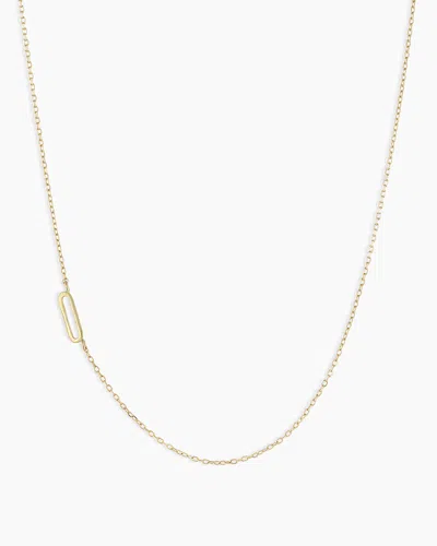 Gorjana 14k Gold Alphabet Necklace In 14k Solid Gold