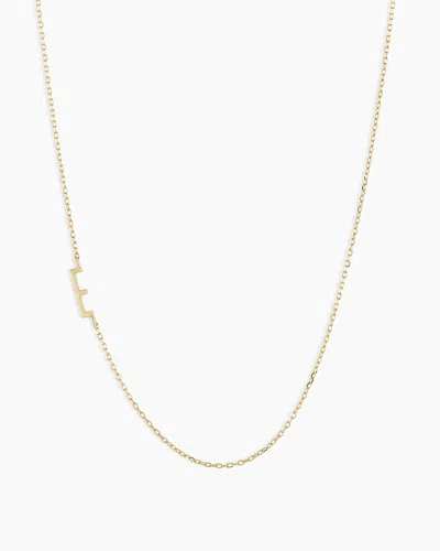 Gorjana 14k Gold Alphabet Necklace In 14k Solid Gold