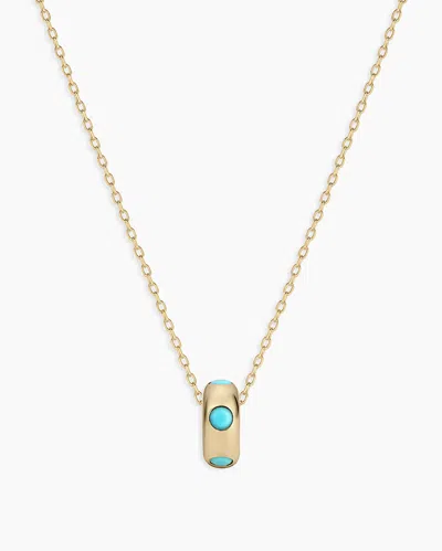 Gorjana 14k Gold Birthstone Halo Charm Necklace In December