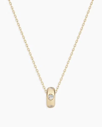 Gorjana 14k Gold Birthstone Halo Charm Necklace In June