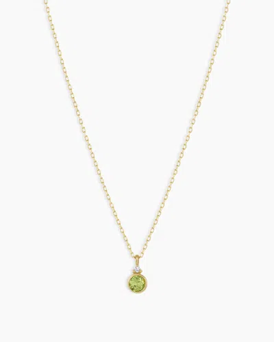 Gorjana 14k Gold Birthstone Necklace In August