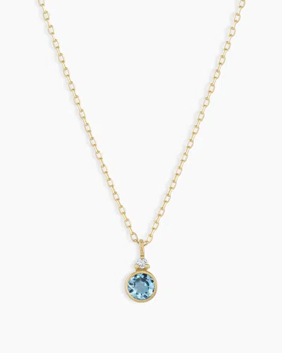 Gorjana 14k Gold Birthstone Necklace In December