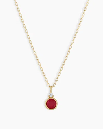 Gorjana 14k Gold Birthstone Necklace In July