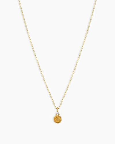 Gorjana 14k Gold Birthstone Necklace In November