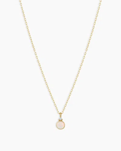 Gorjana 14k Gold Birthstone Necklace In October