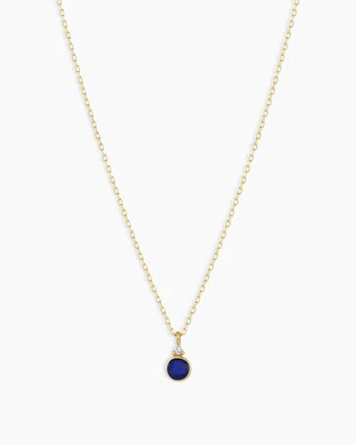 Gorjana 14k Gold Birthstone Necklace In September