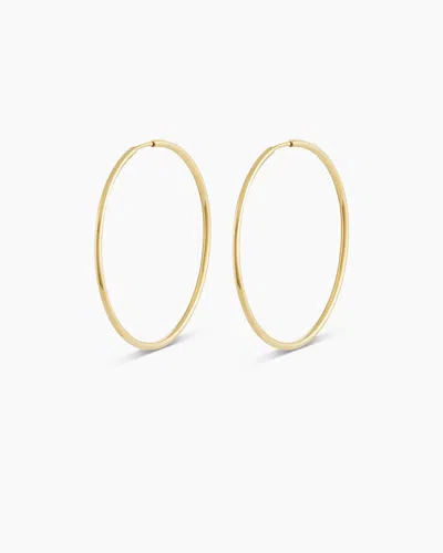 Gorjana 14k Gold Classic Hoops In 14k Solid Gold