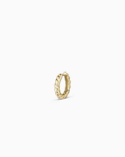 Gorjana 14k Gold Crew Helium Single Huggie