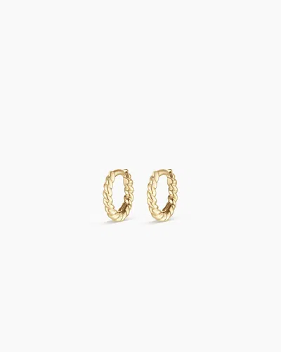 Gorjana 14k Gold Crew Huggies 8mm