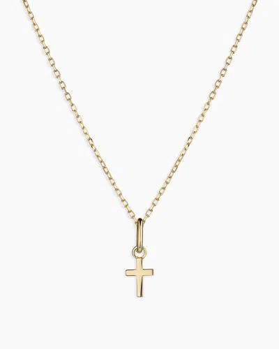 Gorjana 14k Gold Cross Charm Necklace