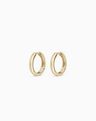 Gorjana 14k Gold Lou Helium Huggies In 14k Solid Gold