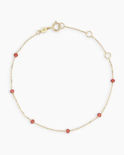 Gorjana 14k Gold Newport Birthstone Bracelet In January