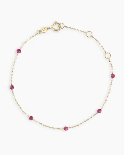 Gorjana 14k Gold Newport Birthstone Bracelet In July
