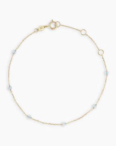 Gorjana 14k Gold Newport Birthstone Bracelet In March