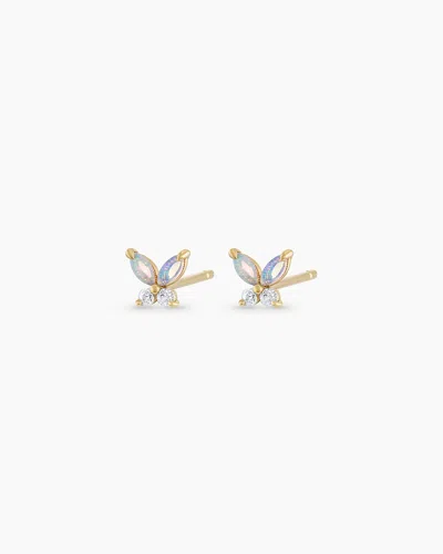 Gorjana 14k Gold Opal Butterfly Studs