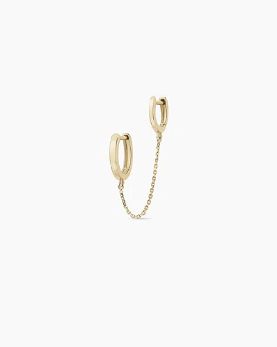 Gorjana 14k Gold Rose Double Huggie