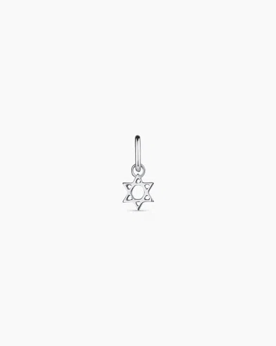 Gorjana 14k Gold Star Of David Charm In 14k Solid White Gold