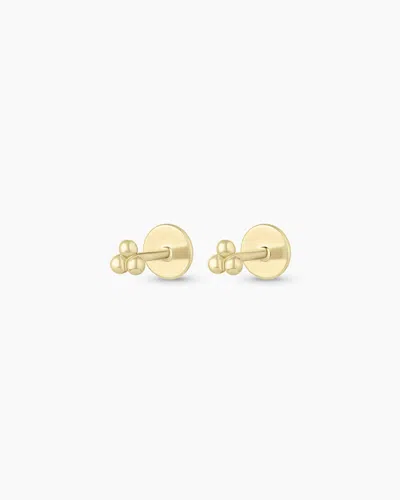 Gorjana 14k Gold Trio Flat Back Studs