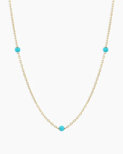 Gorjana 14k Gold Turquoise Newport Necklace