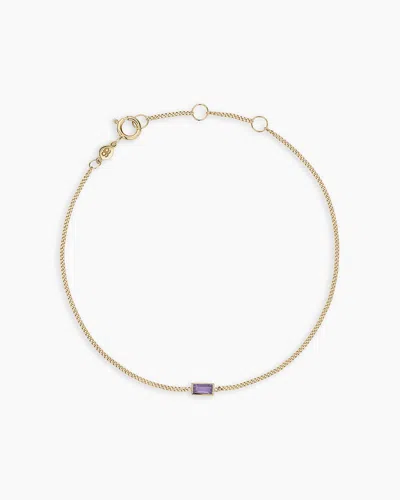 Gorjana 14k Gold Wilder Birthstone Bracelet In February