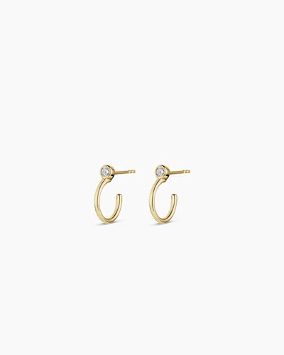 Gorjana 14k Lab Grown Diamond Circle Stud Huggies