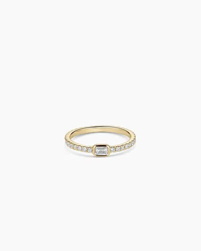 Gorjana 14k Lab Grown Diamond Emerald Eternity Ring