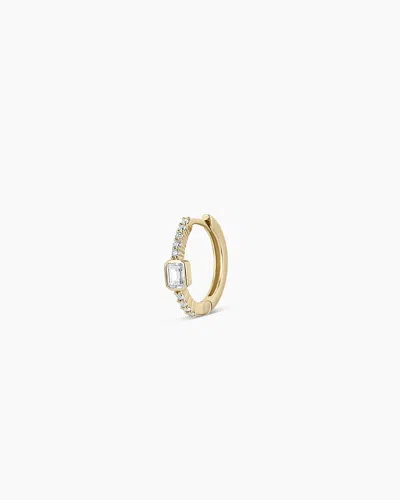 Gorjana 14k Lab Grown Diamond Emerald Single Huggie