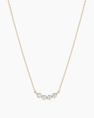Gorjana 14k Lab Grown Diamond Halo Cluster Necklace