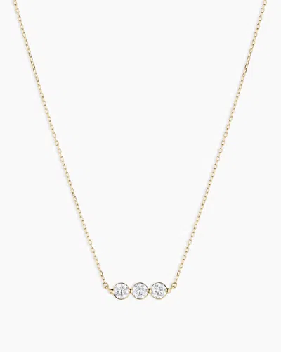Gorjana 14k Lab Grown Diamond Halo Row Necklace