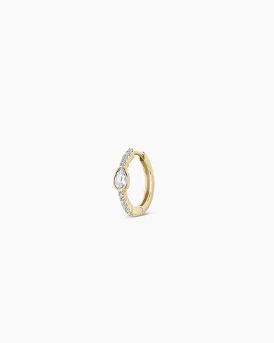 Gorjana 14k Lab Grown Diamond Pear Single Huggie