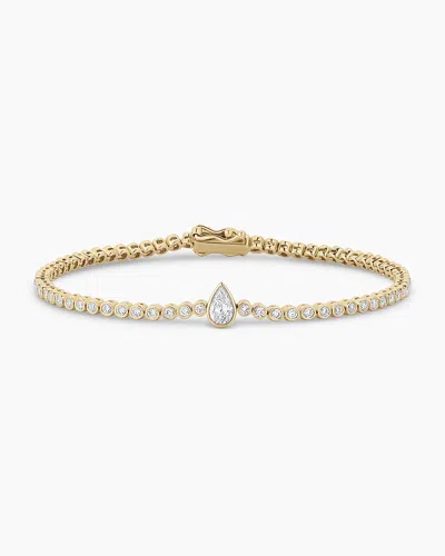 Gorjana 14k Lab Grown Diamond Pear Tennis Bracelet