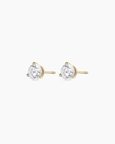 Gorjana 14k Lab Grown Diamond Solitaire Studs In 14k Solid Gold