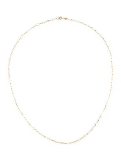 Pre-owned Gorjana 14k Parker Micro Mini Necklace, 18.25" In Multicolor