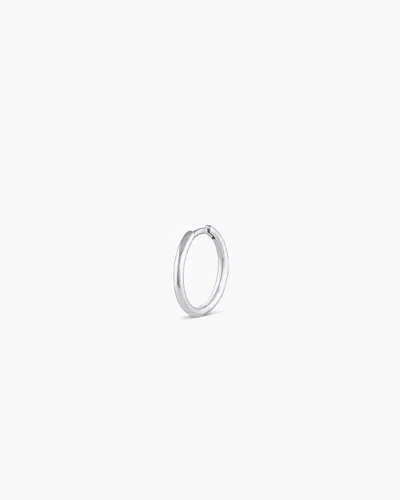 Gorjana 14k White Gold Classic Single Huggie In 14k Solid White Gold