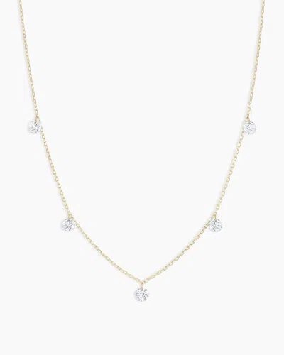 Gorjana 18k Floating Diamond Flutter Necklace