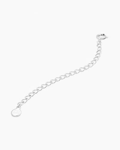 Gorjana 3 In. Extender Chain In Silver Plated