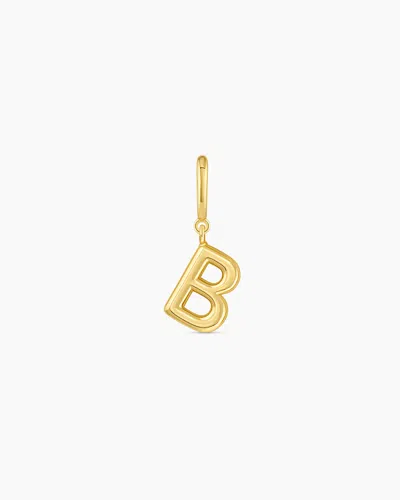 Gorjana Alphabet Helium Parker Charm In 18k Gold Plated